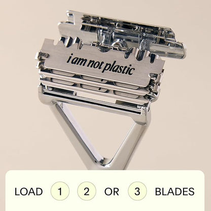 Leaf Razor 1 to 3-Blade Pivoting All Metal Shaver