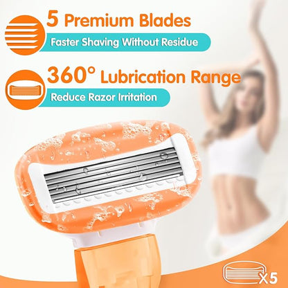 Travel Razor (1 Handle 5 Cartridges)